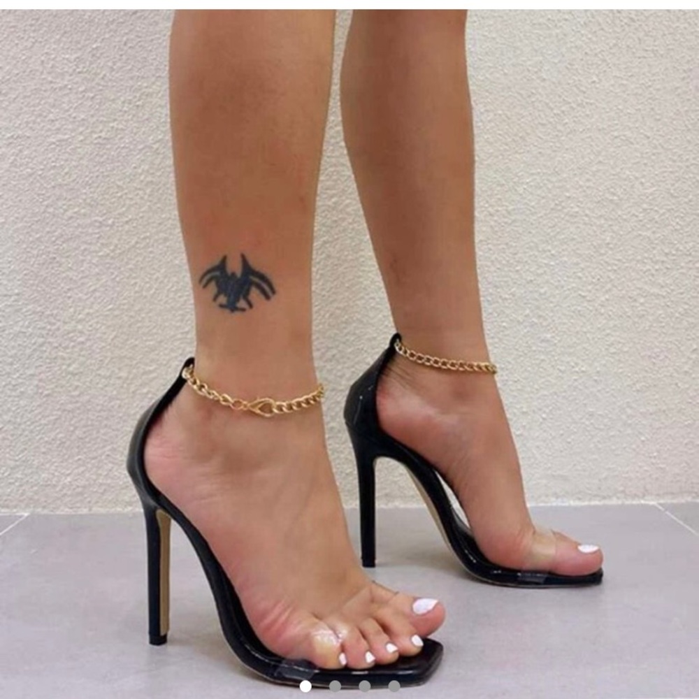 Clear Strap Heels
